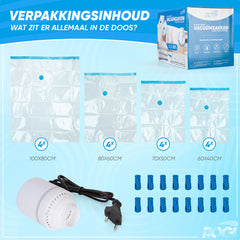 Rogi 16 vacuumzakken met elektrische pomp (kopie) (kopie)