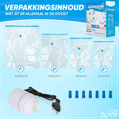Rogi 7 vacuumzakken met elektrische pomp (kopie)