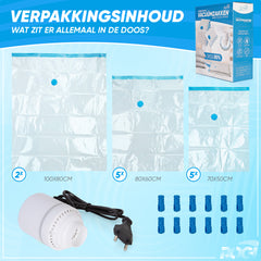 Rogi vacuumzakken met elektrische pomp