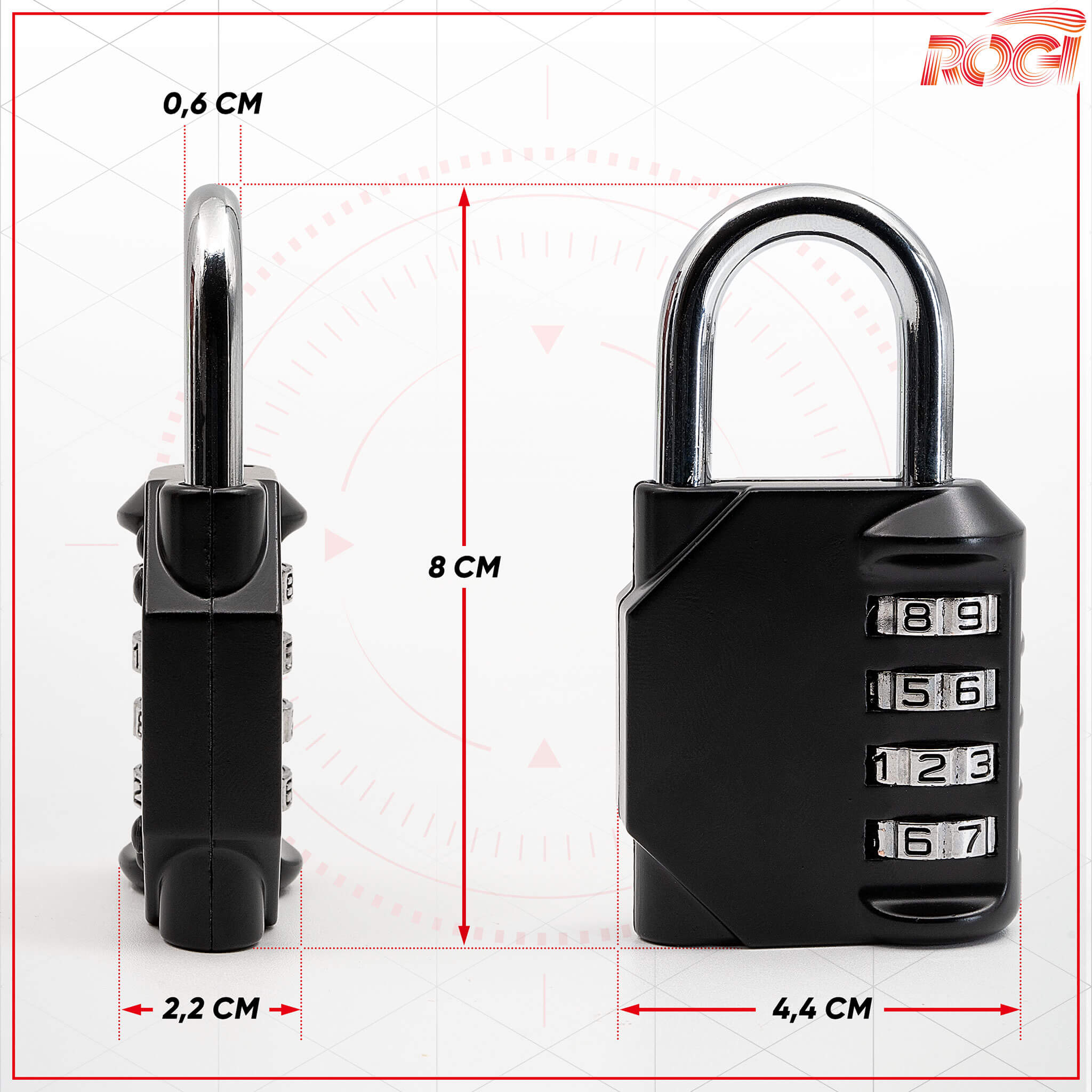 Rogi Hangslot Cijferslot