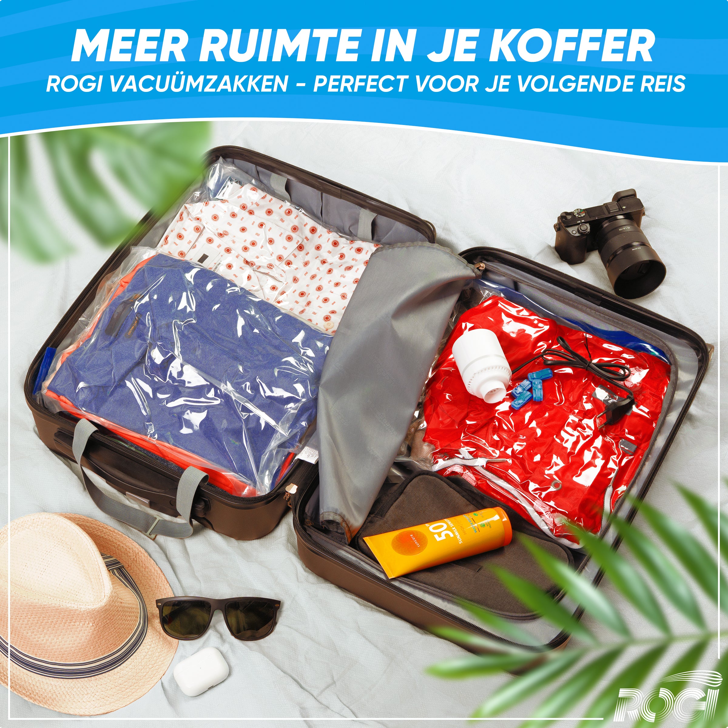 Rogi vacuumzakken met elektrische pomp